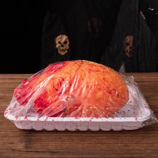 Реалистичный поддельный орган тела, жуткая пластиковая модель человеческого сердца и мозга для мероприятий в стиле хоррор, домов с привидениями, баров, вечеринок на Хэллоуин, реквизит