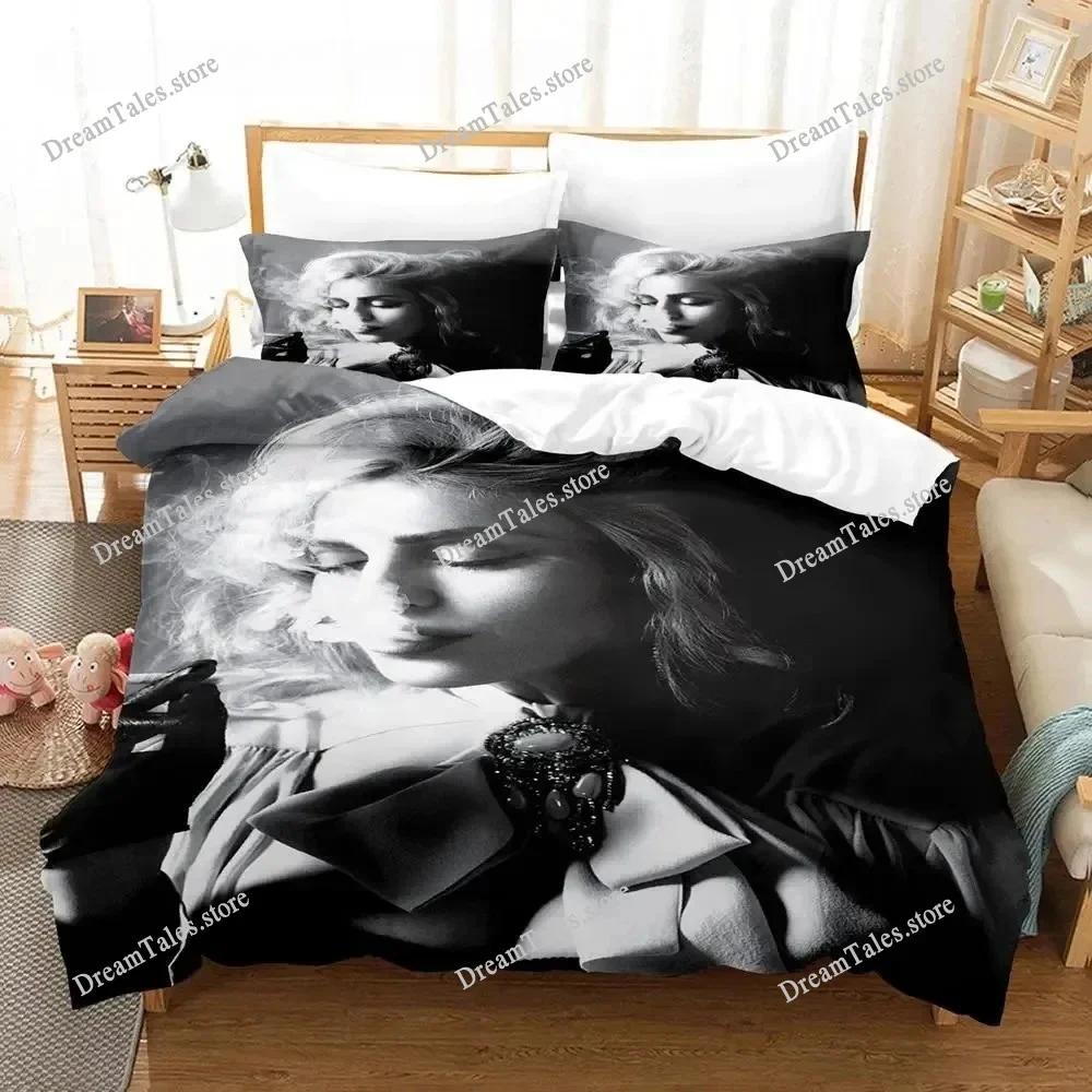Fashion 3D Print Bed Sheet Singer Madonna Bedding Set Single Twin Full Queen King Size Bed Set Adult Kid Bedroom Duvetcover Sets