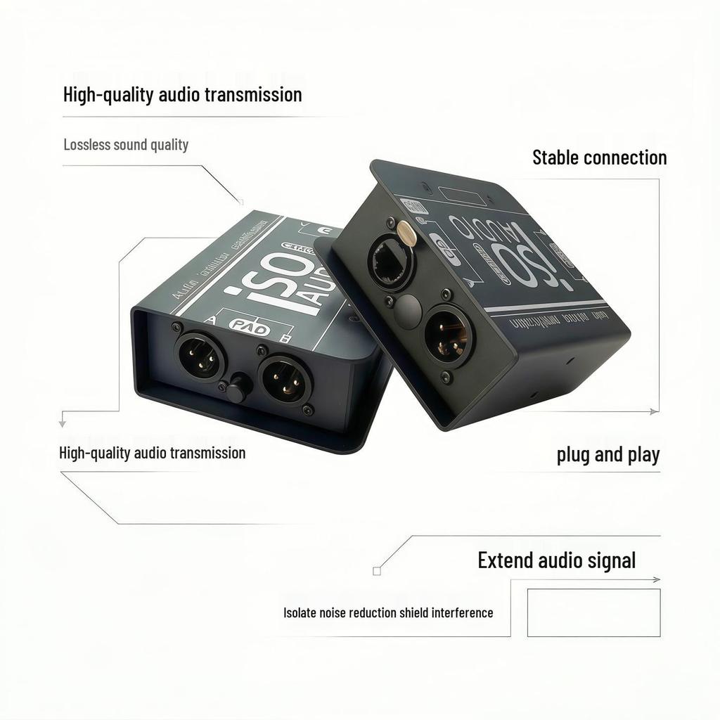 Двойной аудиорасширитель XLR на RJ45 - Дальность 1000 м