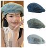 Korean Style Painter Hat Newsboy Cap Octagonal Hat Personality Denim Beret  Ladies