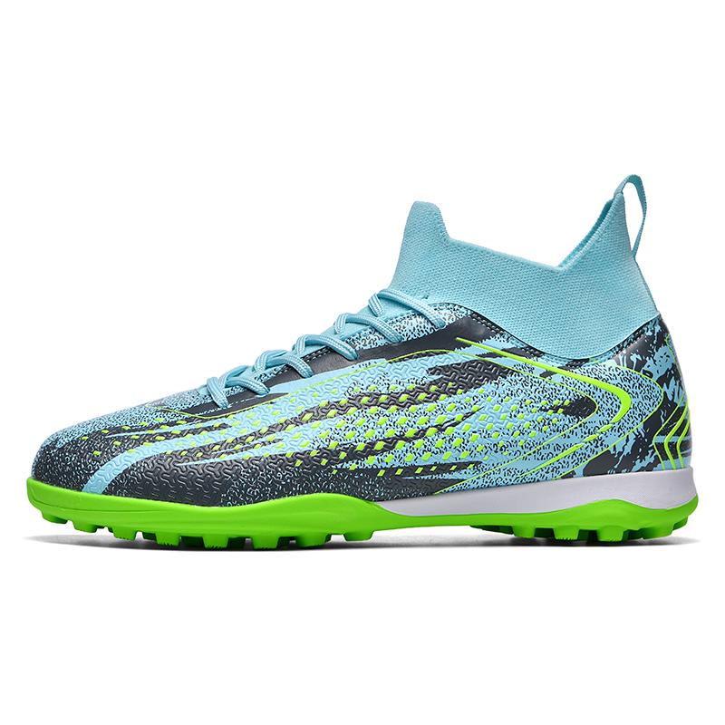 34-46 Мужские футбольные бутсы резиновые мягкие подошвы короткие шипы искусственный газон кожаные детские футбольные бутсы для молодежи