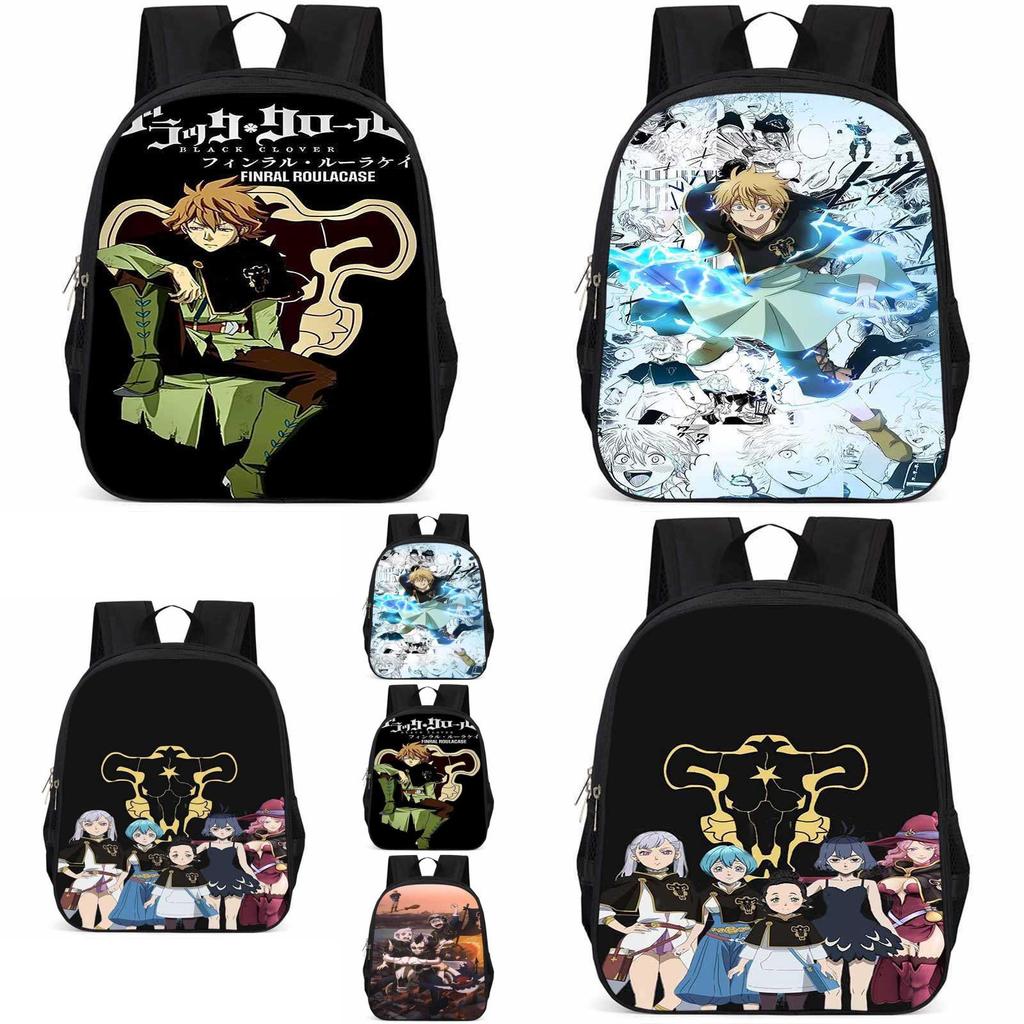 Рюкзак Black Clover из ткани Оксфорд, 15 дюймов, большой вместимости, легкий, для детей
