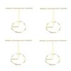 4pcs T Shaped Earring Display Stand Jewellery Display Stand Photo Props T Shape Slotted Necklace Stand for Store Closet