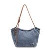 Denim Bag Women's 2025 New Fashion Fashion One-shoulder Crossbody Bag Large Capacity Student Commuter Tote Bag