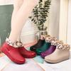 Fashion Women's Short Tube Adult Waterproof and Non-slip Rubber Shoes