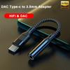USB Type C Headphone Adapter Cable 3.5 Jack Weave Type-c 3 5 Jack Audio Cable HiFi Converter USB C To 3.5 MM Jack Adapter