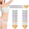 Disposable Underwear Set for Individually Perfect for Disaster and Business Trips [zhuolan] 21-Pack Women, 100% Cotton, Hygienic, Wrapped,