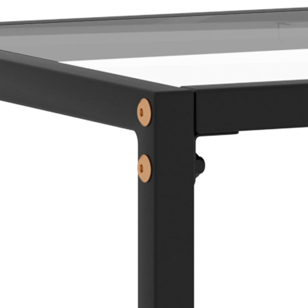 Console Table Transparent 80 x 35 x 75 cm Tempered Glass