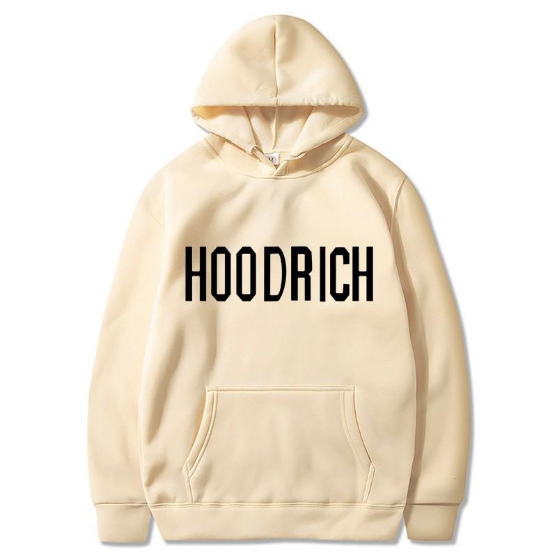 Свободная повседневная спортивная толстовка с капюшоном и принтом букв Hoodrich