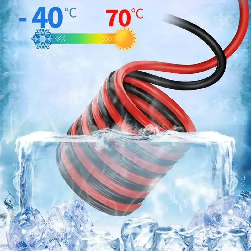 Professional 1000A Car Battery Booster Cables 3M/4M Pure Copper Jumper Leads with Clamps for Garage Vehicle Jump Start