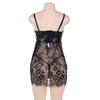 Summer Sleepshirts Sexy Women's Nightgowns Plus Size Erotic Lace Halter Buckle Bow Waist Slimming Nightgowns