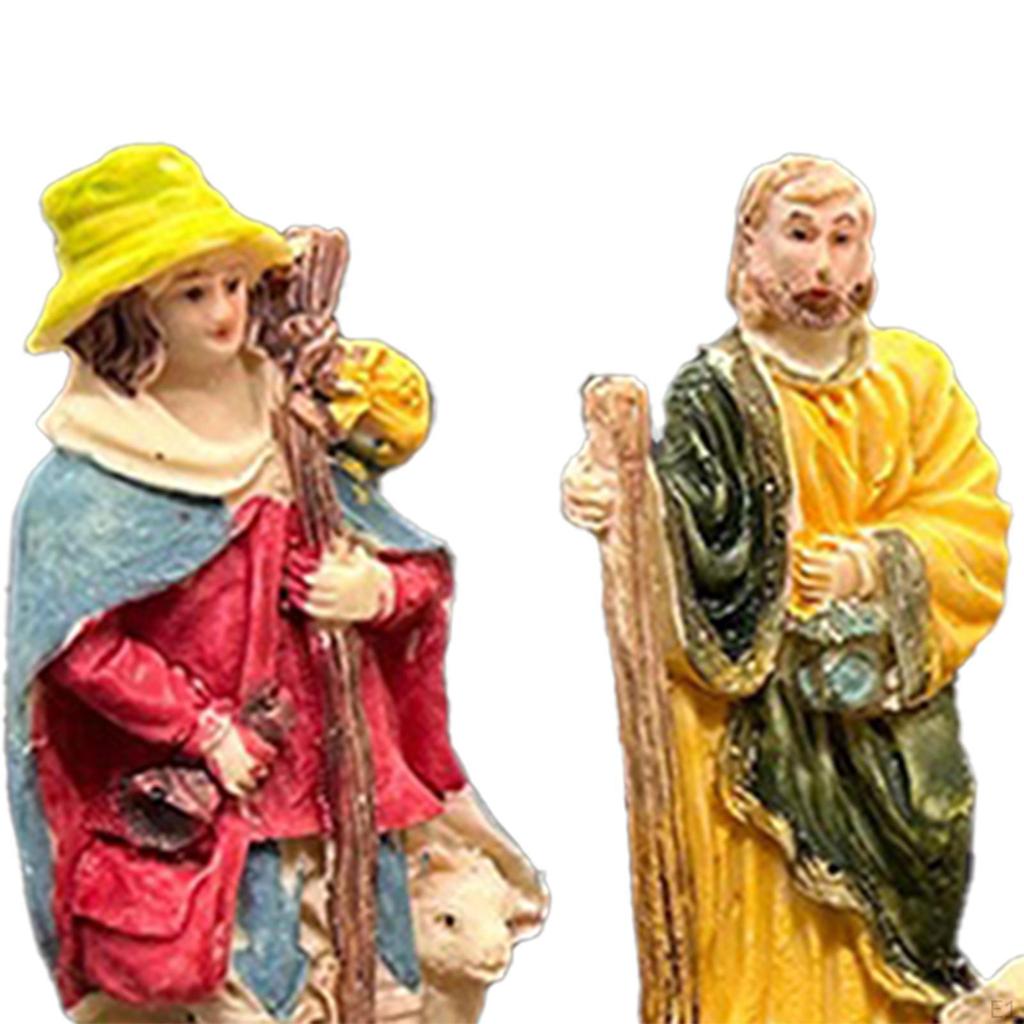 Статуэтка для рождественской сцены «Рождение Иисуса» Набор для показа украшений для