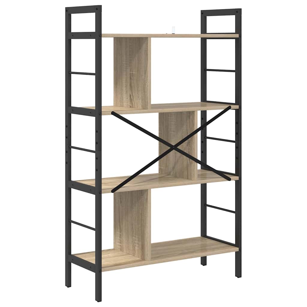 Bookshelf Sonoma Oak 75 x 30 x 123.5 cm Particleboard