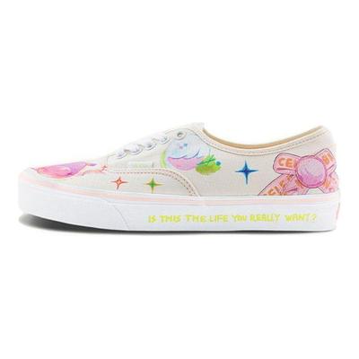 Nuttsh X Серия Authentic Модные Удобные Низкие Кеды из Канваса Унисекс Белые Розовые VN0A5KS9CCT