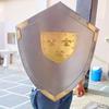 Halloween Medieval Sheet Design Black Aluminum Shield Shield  Prop Replica