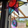 Large Crystal Rainbow Prism Pendant Sun Catcher Hanging Decor with Light Refraction Wedding Decor Home Wedding Party Decoration
