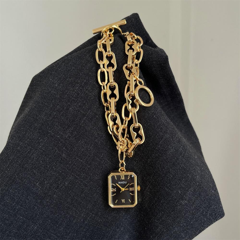 Elegant Bracelet Watch Square Dial Wristwatch Fashion Ladies Watch For Women
