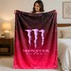 Фланелевое одеяло с принтом Monster Energy, уютное, теплое, плюшевое покрывало для кровати, дивана, диванчика, для домашнего использования в помещении