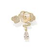 Chinese-style Xiangyun Brooch, High-end Women's Antique Tassel and Diamond-encrusted Brooch, Niche Design Sense Brooch