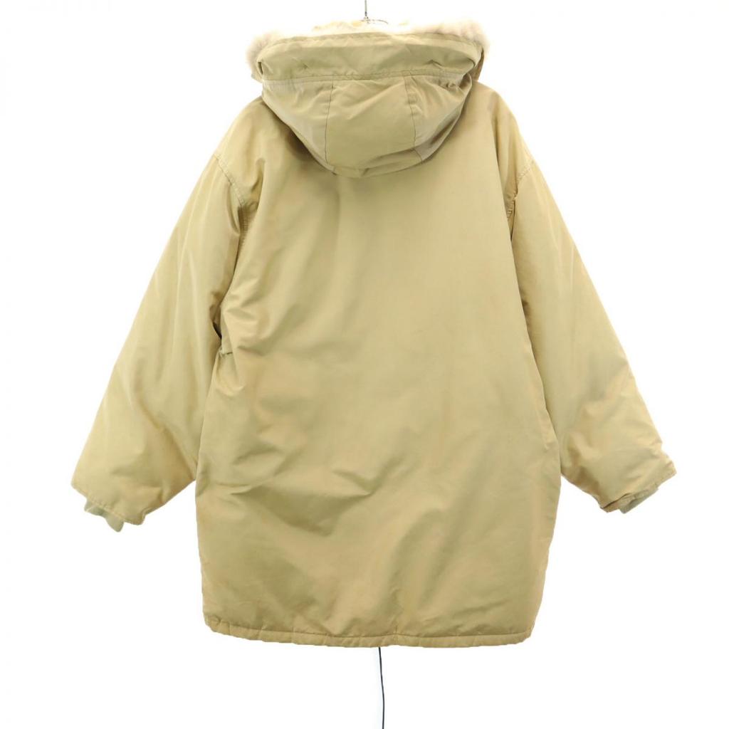 Woolrich 80s Made In USA Vintage Down Coat M Beige Men's Used