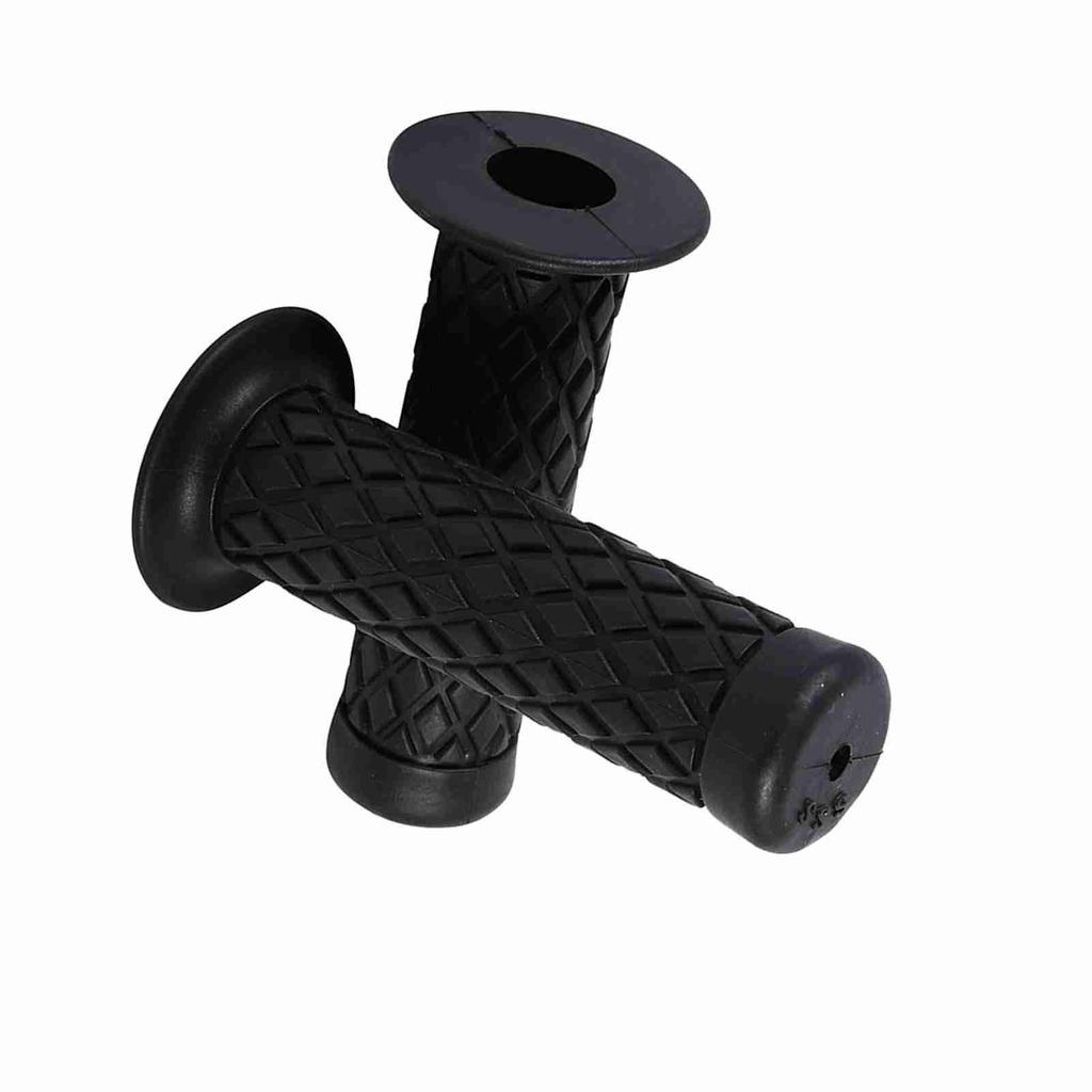 22mm 7/8"   Vintage Soft Rubber Handle Bar Hand Grips For Motorcycle Dirt Bike Black
