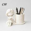 Colorful Pen Cup 3D Printed Holder, Creative Desktop Organizer for Pencils Gel Pens Storage Container Makeup Brushes, Office And Study Use Non-toxic