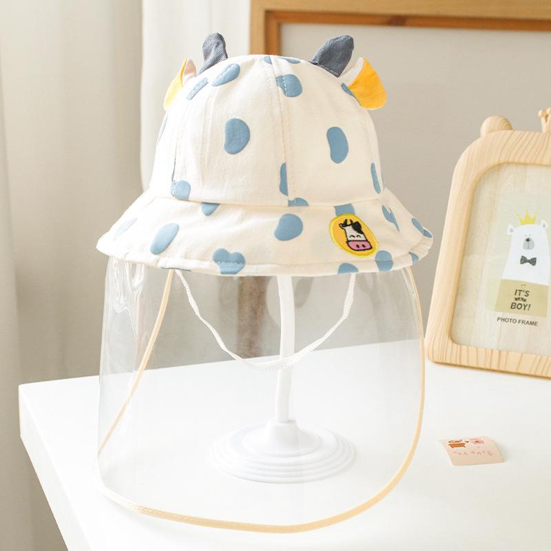 Baby hat spring autumn summer epidemic prevention protective face mask baby boys girls children anti droplet bucket hat tide