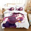 3D Anime The Ryuo's Work Is Never Done! Printed Bed Set Duvet Cover Pillowcase Bedding Set Bed Linen Sheet Quilt Cover Full Size