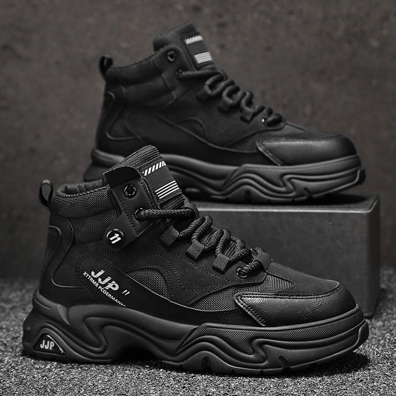 Martin boots men's autumn and winter 2024 new high-top casual tooling boots youth leather locomotive boots men's