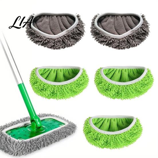 Hardwood Floor Cleaning Supplies Microfiber Chenille Mop Pad, Washable Reusable Replacement Cover, Elastic Absorbent Refills Design Mopping