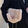 New Fashion Women Handbags Winter Furry Ladies Soft Plush Clutch Purse Shoulder Bags Fashion Female Crossbody Messenger Bag