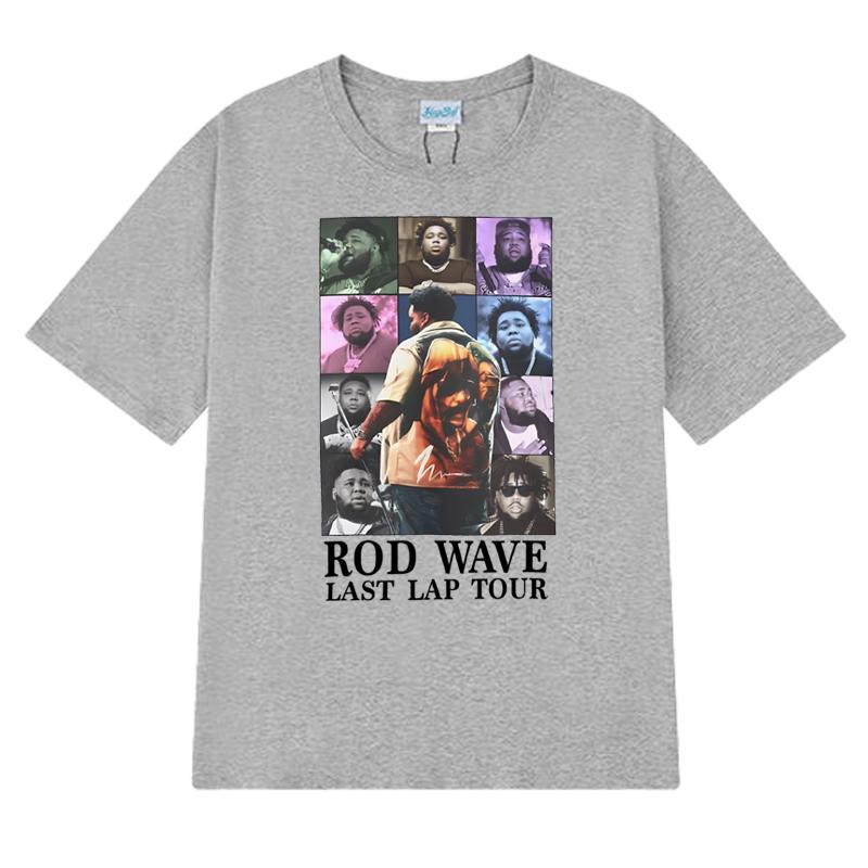 Hot Rapper Rod Wave world tour 2025 Graphic T shirts Unisex Women vintage Hip Hop streetwear Unisex Cotton short sleeve Tshirts