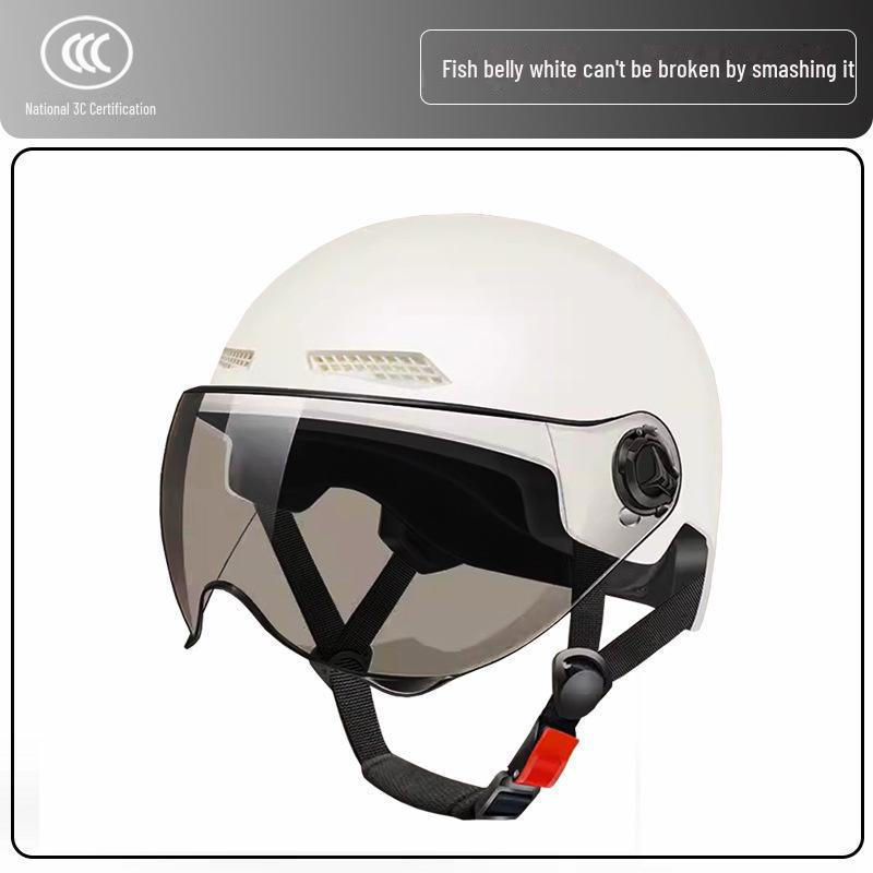 Легкий шлем для электровелосипеда, сертифицированный 3C, для мужчин и женщин — летняя защита от солнца, полушлем