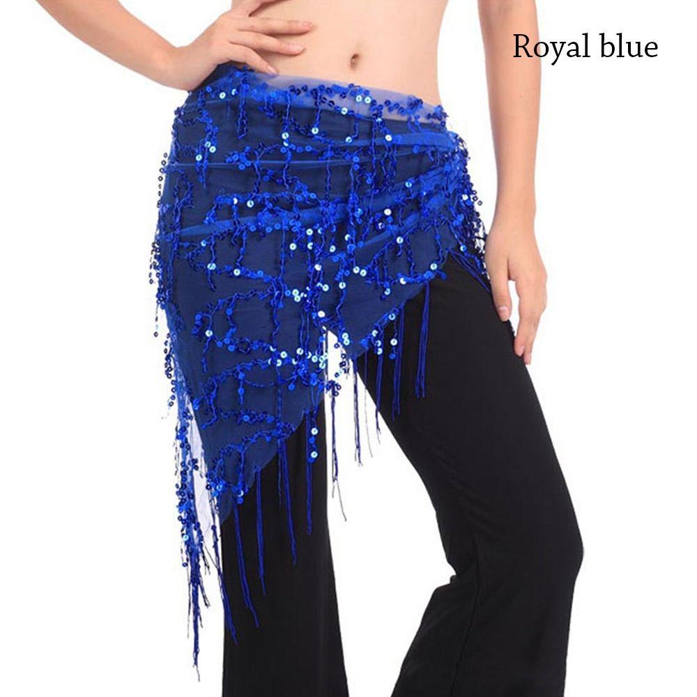 Женская юбка с кисточками и пайетками для танцовщицы, пояс для танца живота, поясная цепочка, хип-шарф