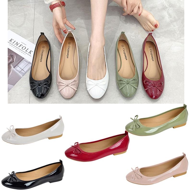 Elegant And Comfortable Ballet Flats For Women Low Heel Pure Color Soft And Gentle On Feet