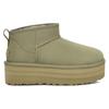 UGG Классические ультра мини-ботинки на платформе Shaded Clover женские кроссовки зеленые 1135092-SDC