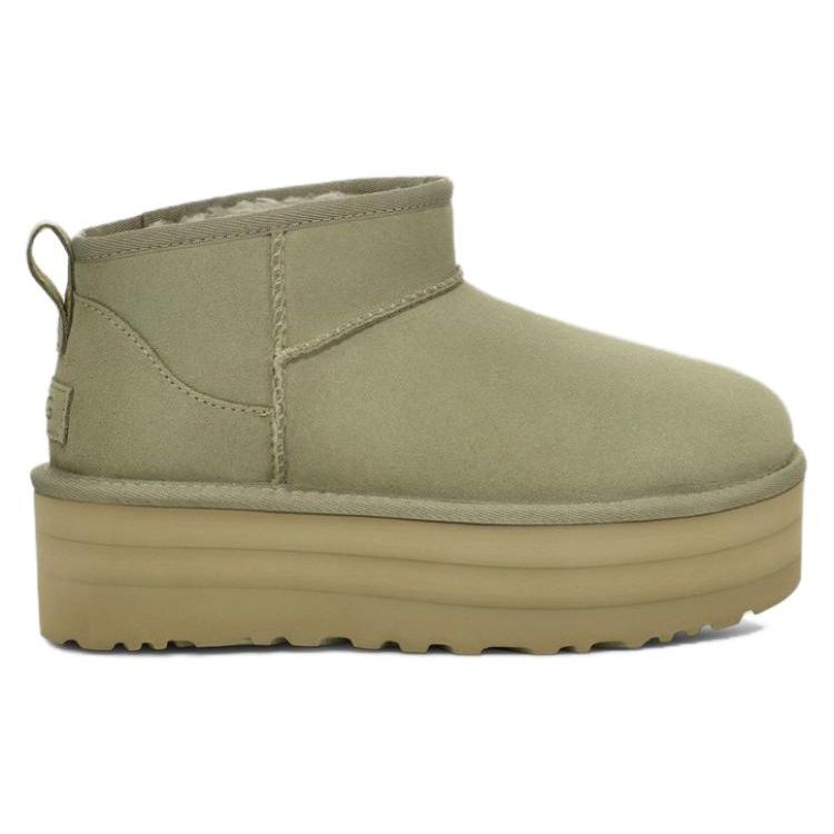 UGG Классические ультра мини-ботинки на платформе Shaded Clover женские кроссовки зеленые 1135092-SDC