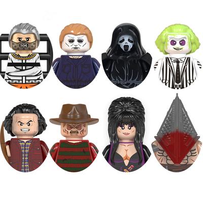 Хэллоуин Фигурка Ужасов Сияние Крик Сайлент Хилл Оно Стивена Кинга Модель Блоки Конструктор Кирпичики Игрушки Для Детей