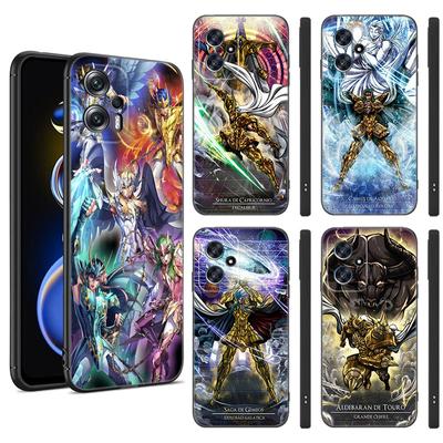 Аниме Saint-Seiya черный силиконовый чехол для телефона Xiaomi POCO X3 X4 NFC F3 F4 GT F5 M3 M4 M6 X5 X6 Pro 5G C55 C65 M5