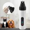 Cordless Pet Nail Grinder USB Rechargeable Electric Dog Nail Trimmer Ultra-Silent Paws Grooming Tool for Small Medium Large Dogs Cats