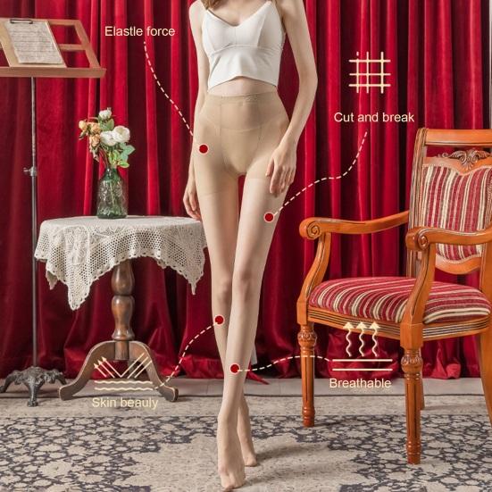 Женские колготки ультратонкие прозрачные сетчатые высокоэластичные с высокой талией бесшовные противоскользящие однотонные мини-юбки для поездок на работу и свиданий на вечеринку