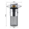Easy Sink Drain Filter Pop-up Bathroom Sink Drain Filter Stainless Steel Bathroom Sink Drain Filter Floor for Multifunctional