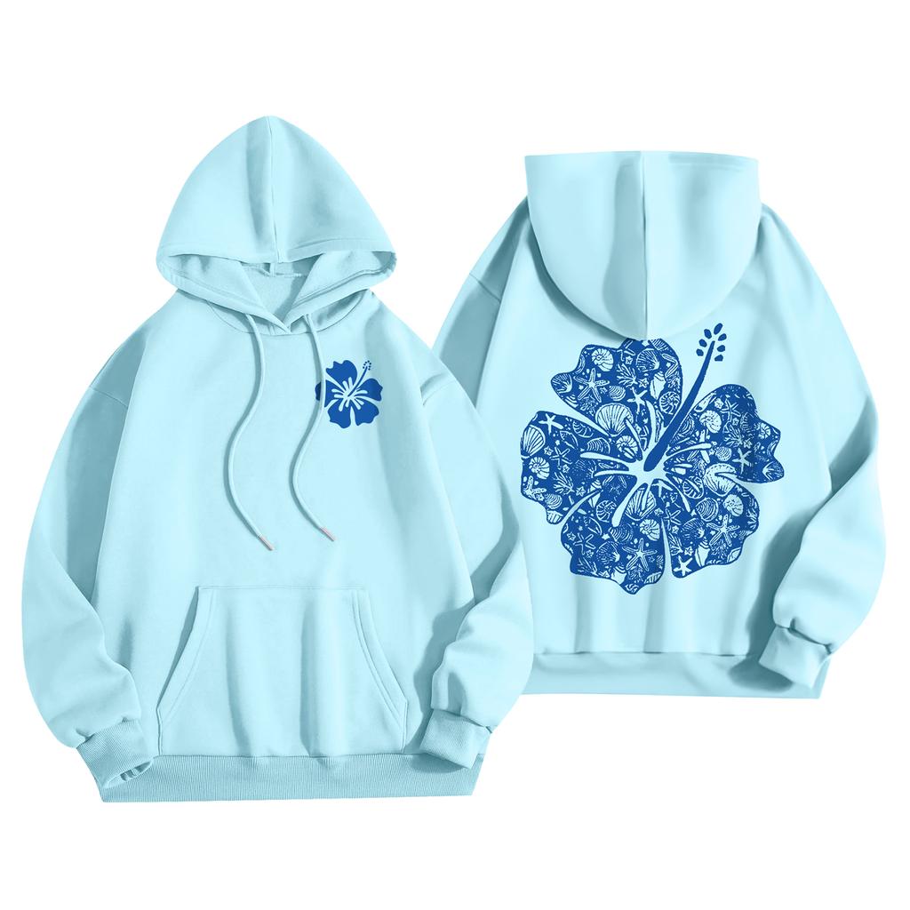 Женская мода, женский легкий пуловер с длинными рукавами и карманами, толстовка с капюшоном в стиле консервативного стиля