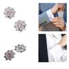 Elegant Crystal Shoe Charms for Female DIY Shoes Charms Glittering Shoe Clip Buckles Jewelry Decorations Shoes Add On