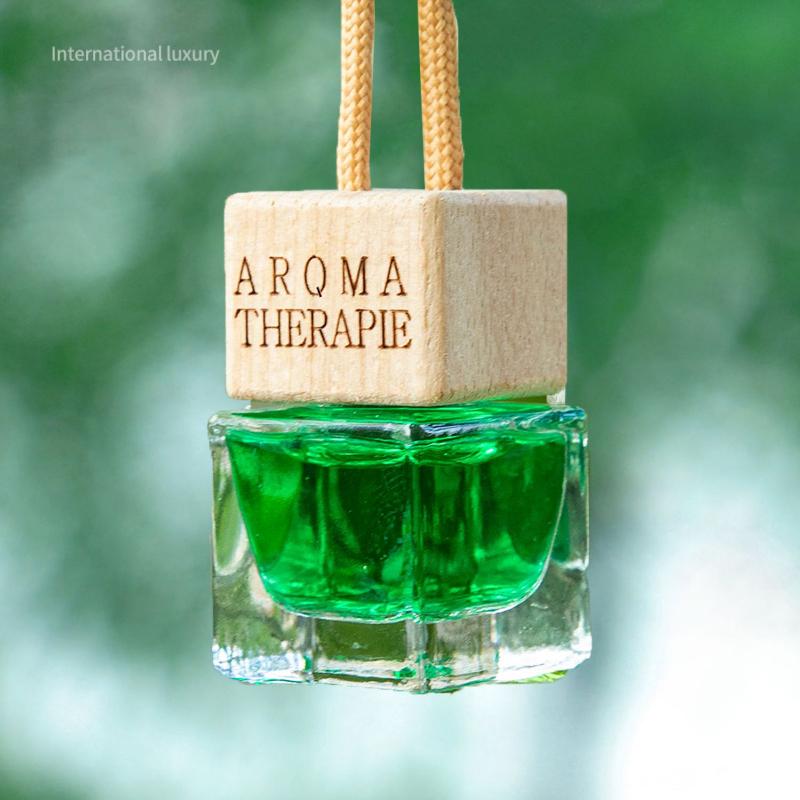 Маленький квадратный флакон, подвеска для ароматерапии в автомобиль, декоративный предмет для автомобильного парфюма, освежитель воздуха