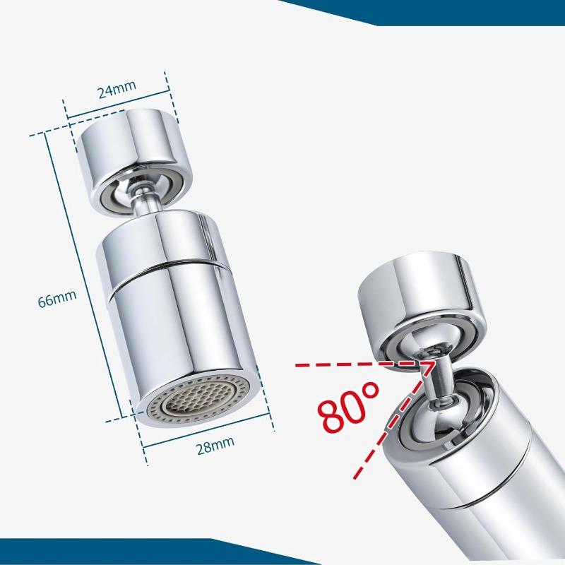 New Nozzle Bubbler Kitchen Sink Faucet Aerator 2 Mode Kitchen Faucet Spray Head Filter Adjustable Rotary Splashback Tap