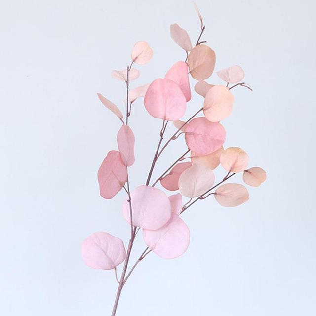 Искусственные сушеные цветы хлопка, ветка белого цветка для украшения свадебной вечеринки, искусственный цветок, домашний цветочный декор, листья эвкалипта 