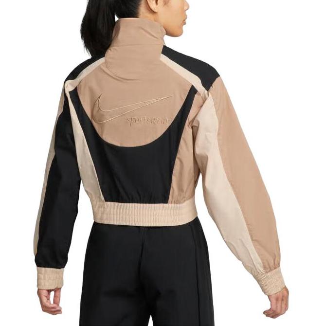 Nike Куртки Женские Коричневые Стойка Умеренный Другие DV8308-200