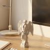Подарок «Вечное Сопровождение» 3D-печатная скульптура Ангела-Мускулистого, Классический Греческий Бюст, Высокоточная Скульптура-Декор, Матовая Белая Настольная Фигурка,