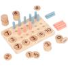 Learning Wooden Mathematics Number Matching Arithmetic Board Children Toy Puzzle